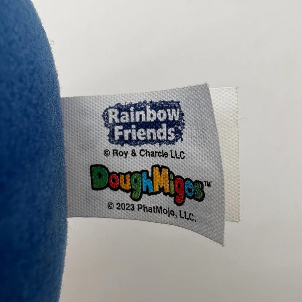 Rainbow Friends Blue DoughMigos Plush PhatMojo Roblox Gaming Toy 2023